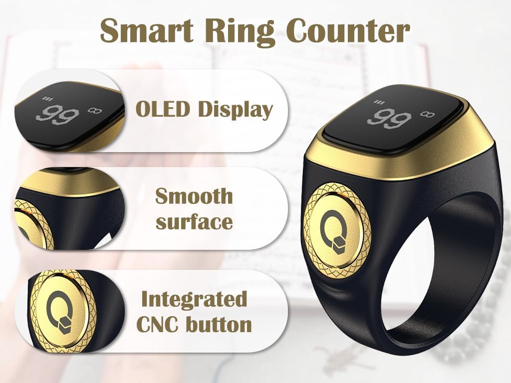 Smart Tasbih Zikr Ring