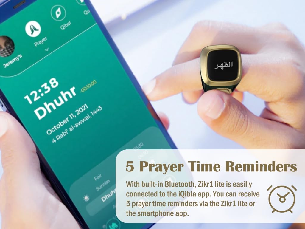 Smart Tasbih Zikr Ring