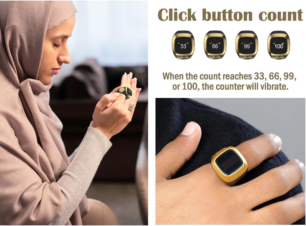 Smart Tasbih Zikr Ring