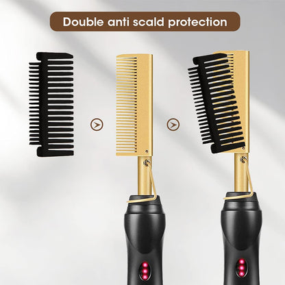 Hot Comb Hair Straightener